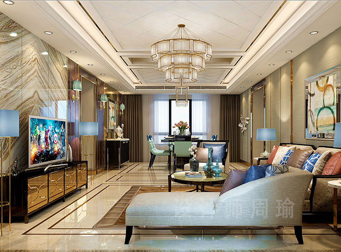 中国美女日逼的视频世纪江尚三室两厅168平装修设计效果欣赏